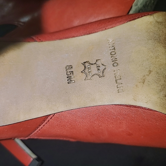 ANTONIO MELANI red Heel shoes. Size 8.5 - Picture 12 of 12